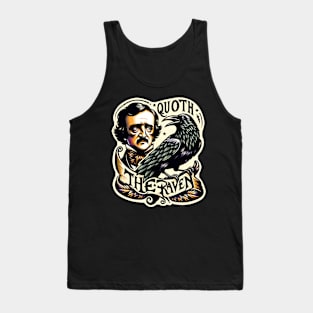 Edgar allan poe quoth the raven nevermore Tank Top